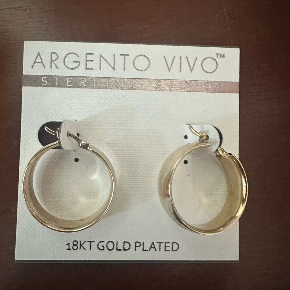 Argento Vivo 18KT Gold Plated Earrings